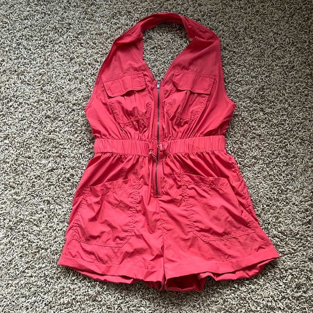 FP Movement by Free People Coral Halter Romper